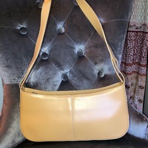 Roberto Valli Italian leather cream purse